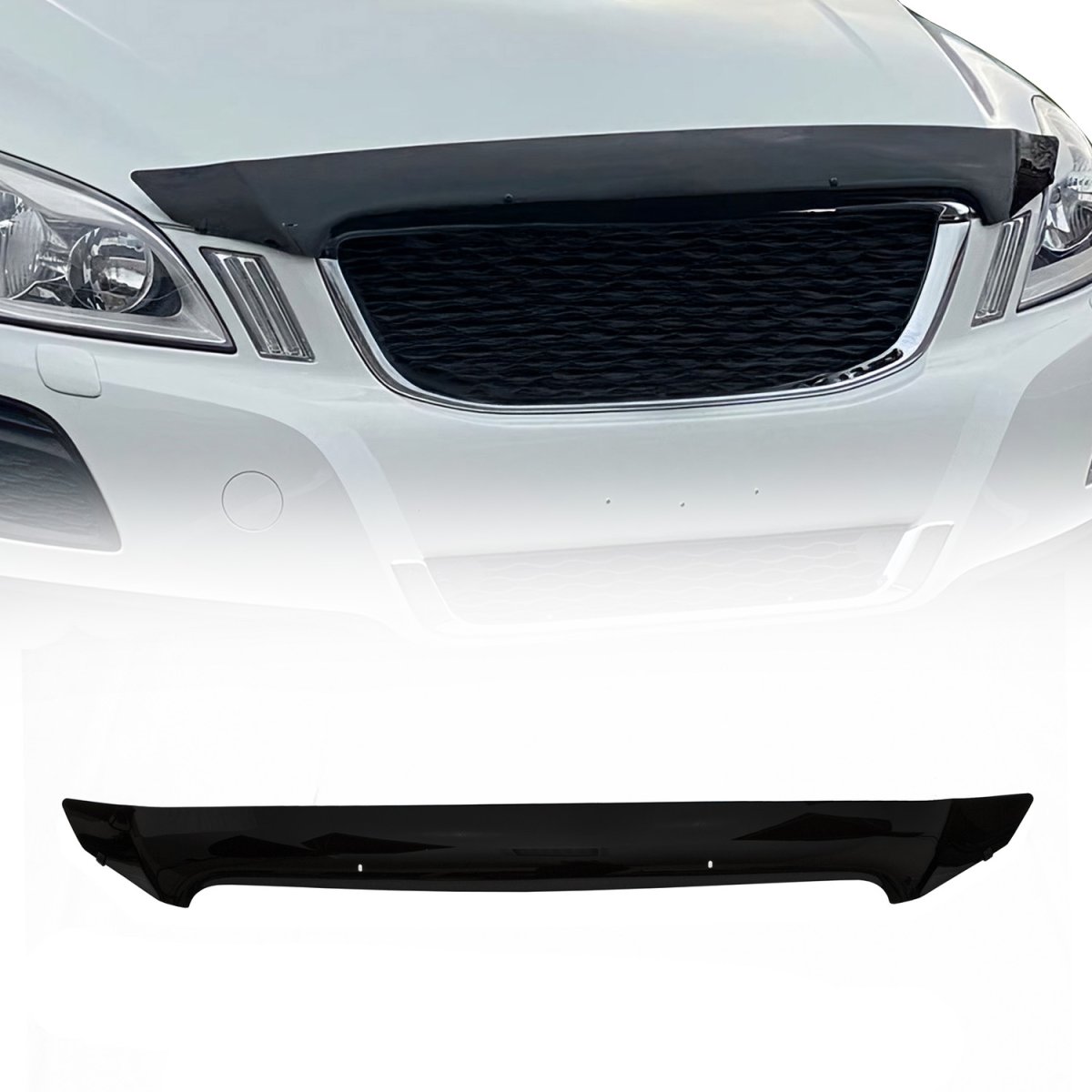 Volvo XC60 Hood Deflector - Omac - Acrylic - Black - '10-'13 Volvo XC60 Hood Deflector - Omac - Acrylic - Black - '10-'13